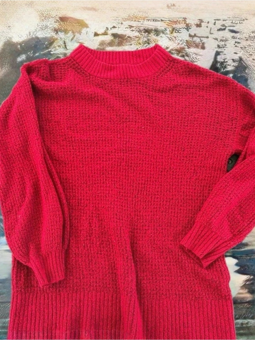 American Eagle Red Women's Knit Sweater Size Medium